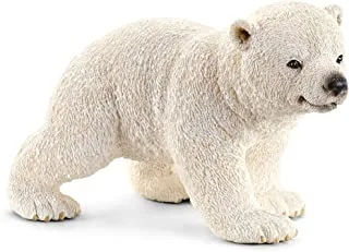 Schleich Polar Bear Cub, Walking Toy Figure