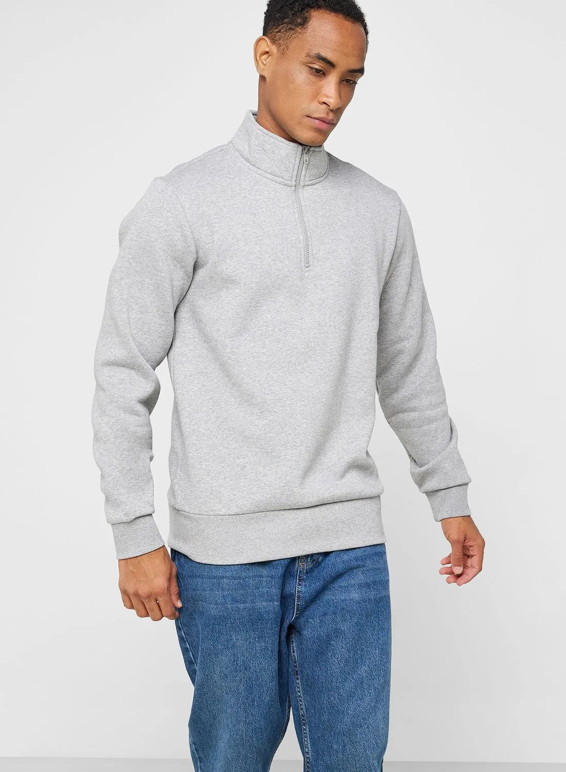 Only & Sons Essential Half Zippered Sweatshirt