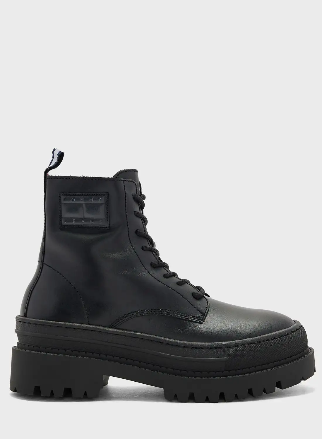 TOMMY JEANS Lace Up High Top Boots