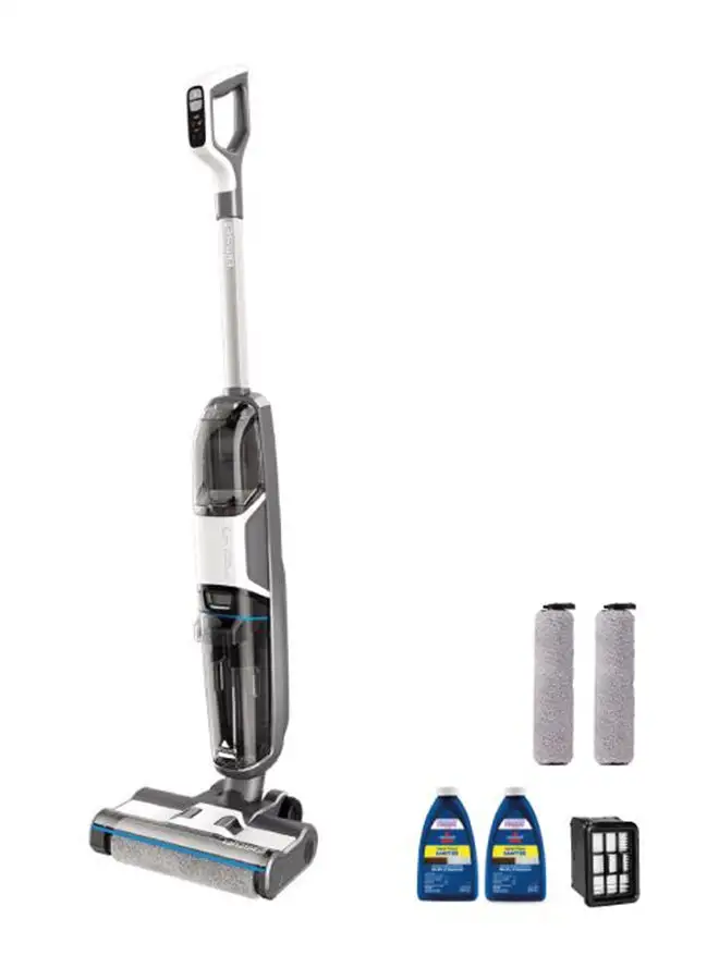 Bissell Cordless Pro Wet and Dry Vacuum Clear: Quiet Operation, Multi-Surface Cleaning, Automatic Cleaning Formula Application, Two-Tank Technology, Self-Cleaning Cycle 220 W 3598E Silver