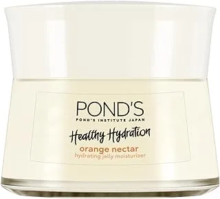 POND'S Healthy Hydration Gel Moisturizer for bright, glowing skin, Orange, with 100% natural origin orange extract & vitamin C for up to 24hr healthy hydration, 50ml