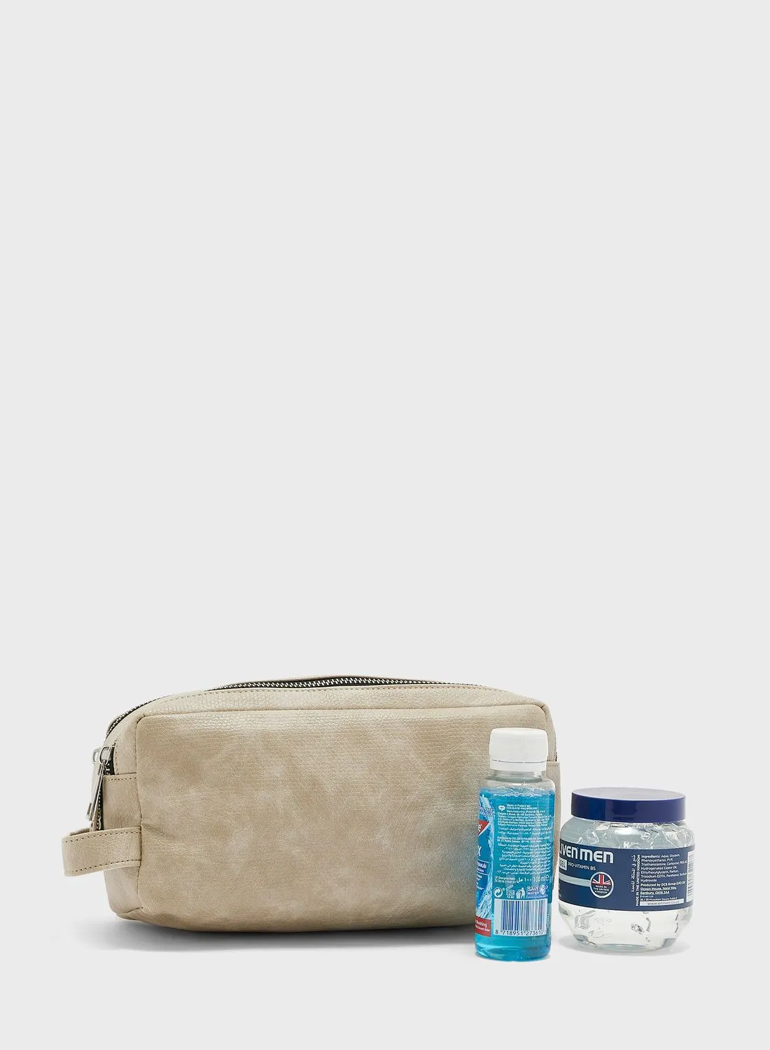 Robert Wood Dual Compartment Travel Toiletry Bag