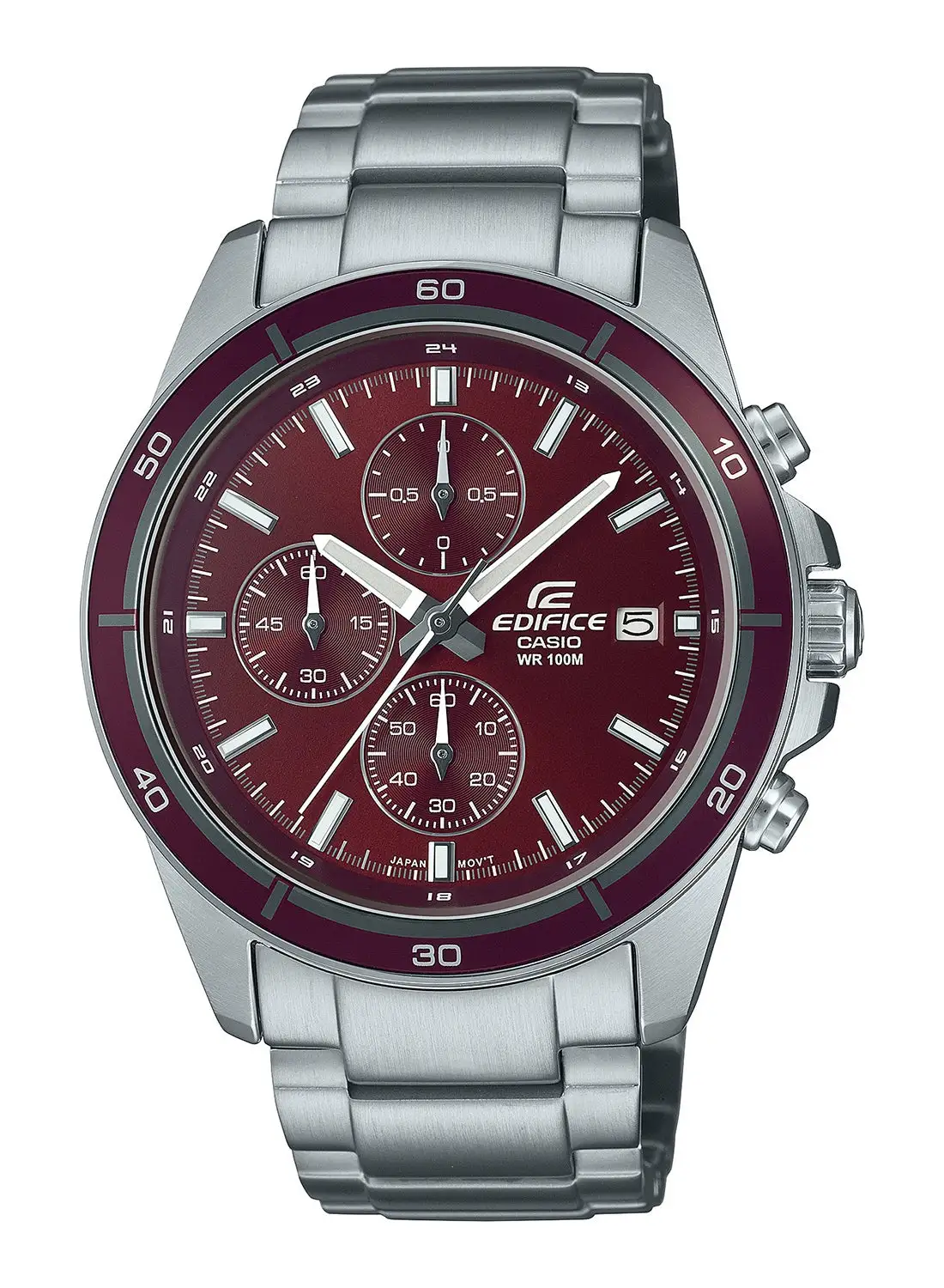 CASIO Men's Analog Stainless Steel Wrist Watch EFR-526D-5CVUDF - 42 Mm