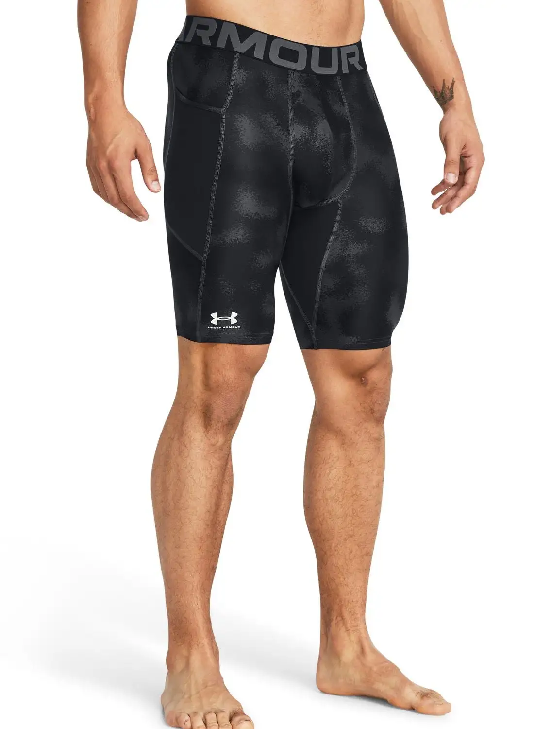 UNDER ARMOUR Heatgear Armour Printed Long Compression Shorts