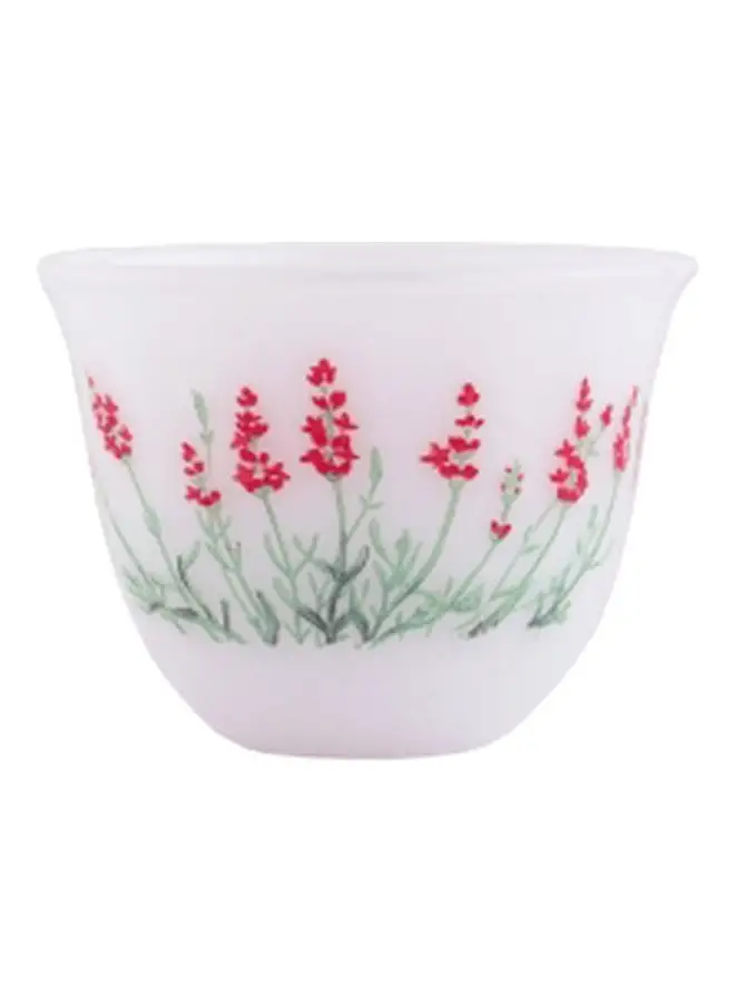 Alsaif Floral Printed Gawa Cup White/Pink/Green M