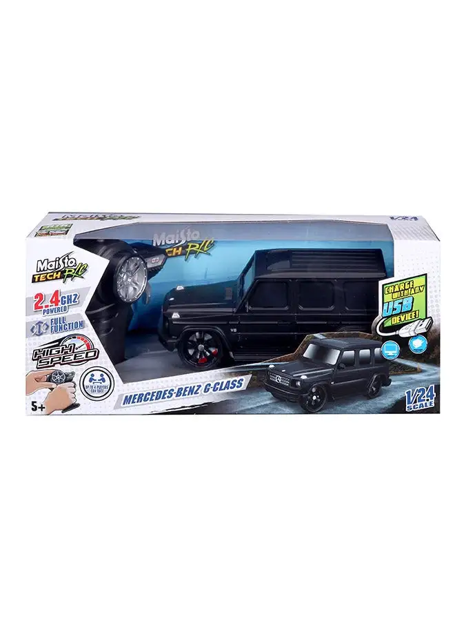 Maisto 1:24 Premium Meedes-benz G Class Matte Black  Remote Control Vehicle 24ghz Usb Gift For Kids Girls And Boys Electric Powered High Speed Vehicle For All Ages
