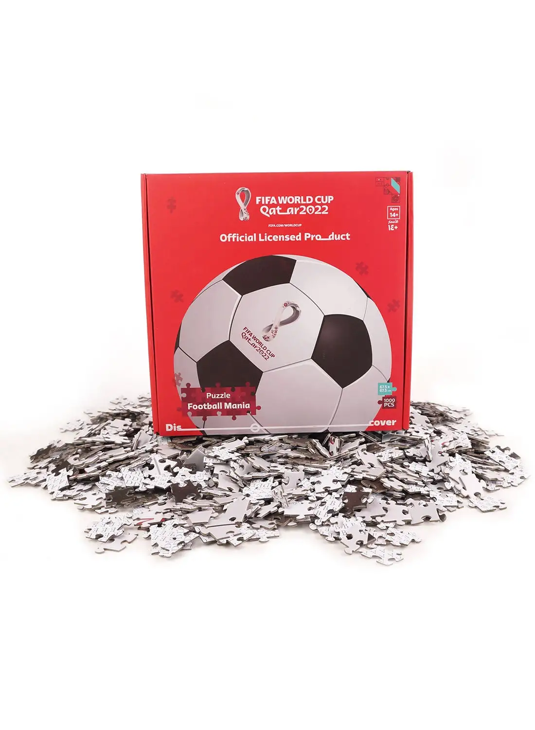 FIFA World Cup Qatar 2022 1000 Piece Square Official Themed Jigsaw Puzzle Frame Learning Educational Toys