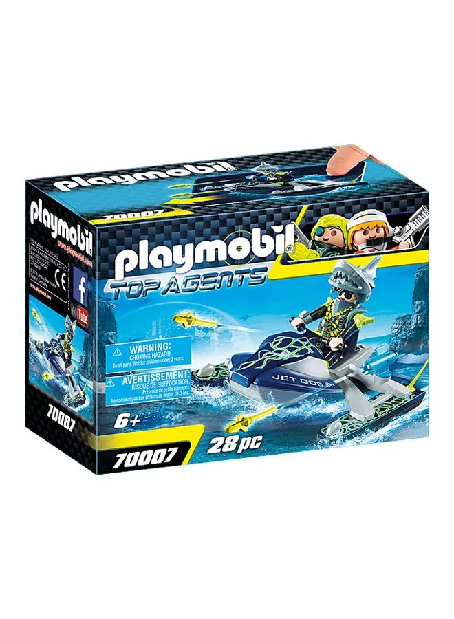 Playmobil Playmobil - Team S. H A R. K. Rocket Rafter 2.95inch