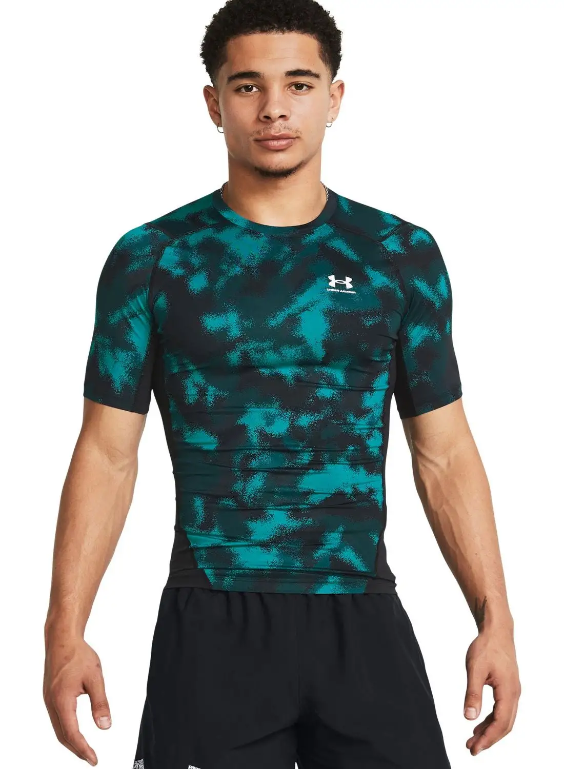 UNDER ARMOUR Heatgear Armour Printed Compression T-Shirt