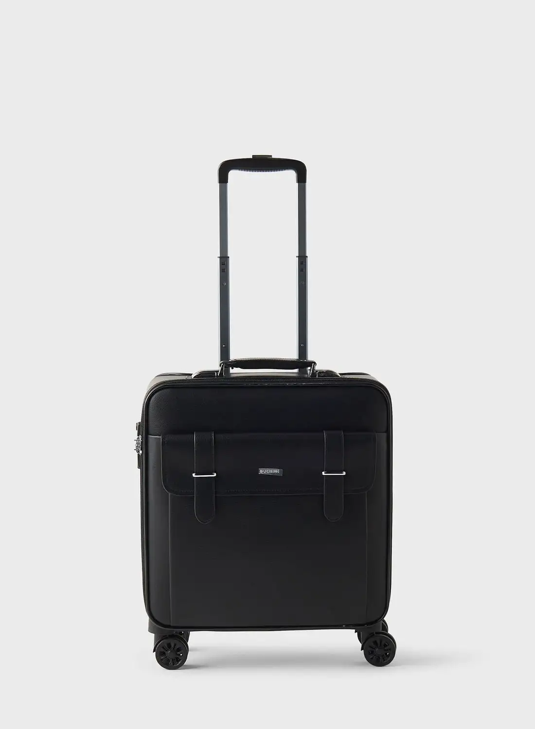 DUCHINI Logo Detail Carry On Luggage