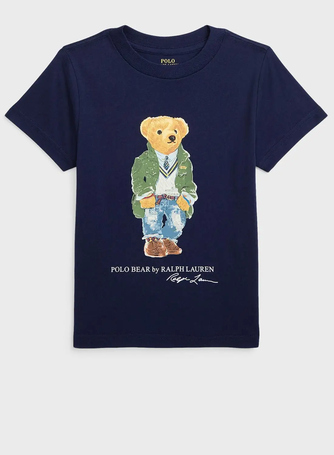 POLO RALPH LAUREN Kids Teddy Bear Printed T-Shirt
