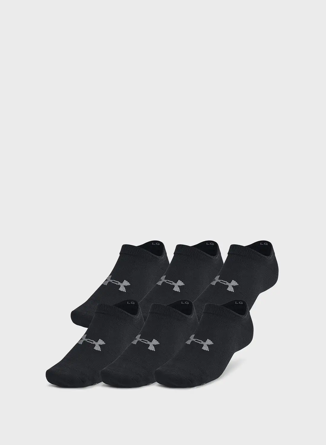 UNDER ARMOUR Essential No Show Socks (Pack Of 6)