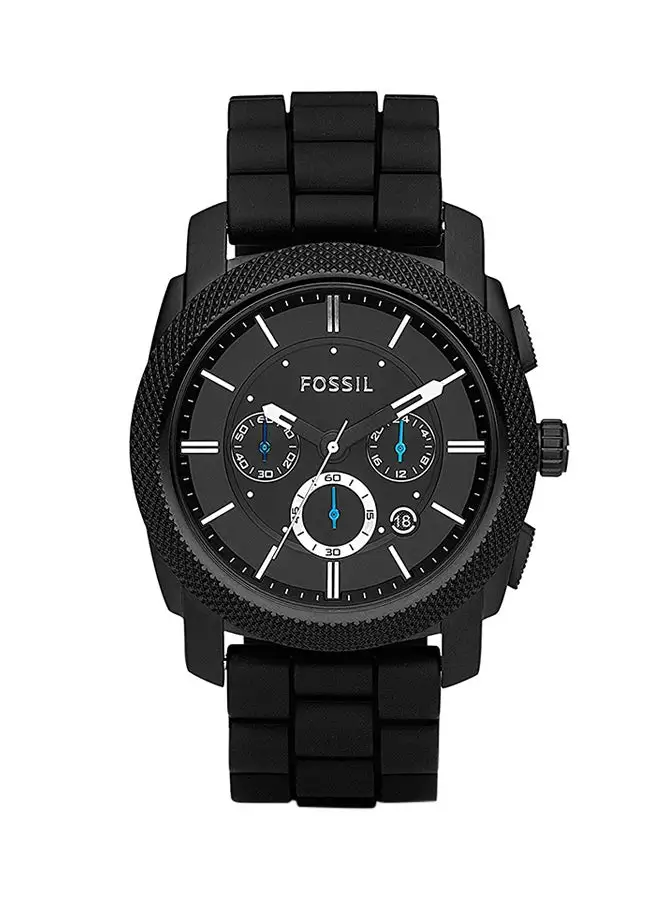 FOSSIL Men's Silicone Analog Watch FS4487 - 45 mm - Black