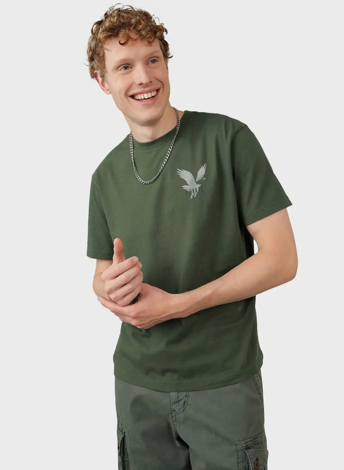 American Eagle Logo Crew Neck T-Shirt