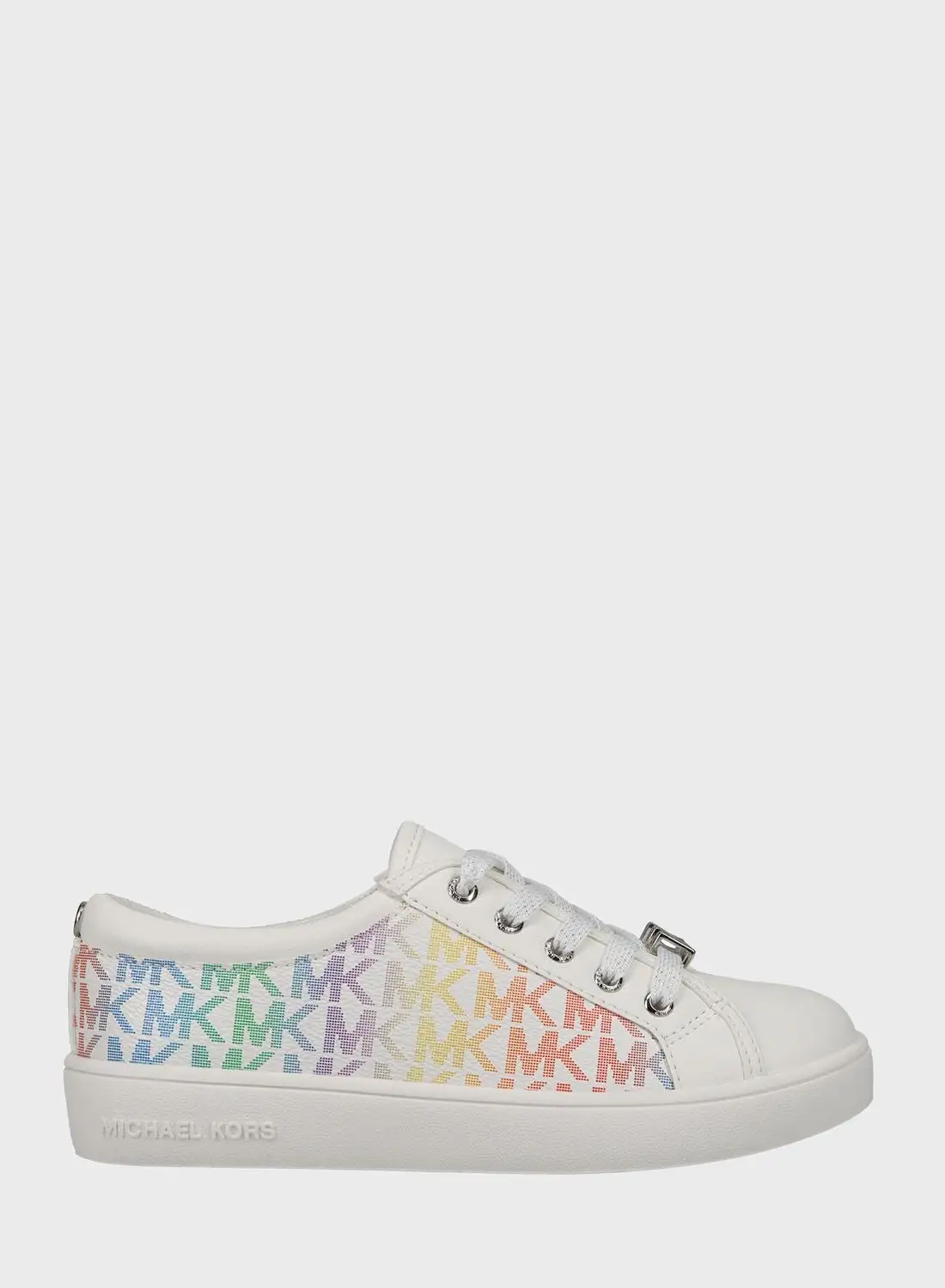 Michael Kors Youth Jem Monogram Low Top Lace Up Sneakers