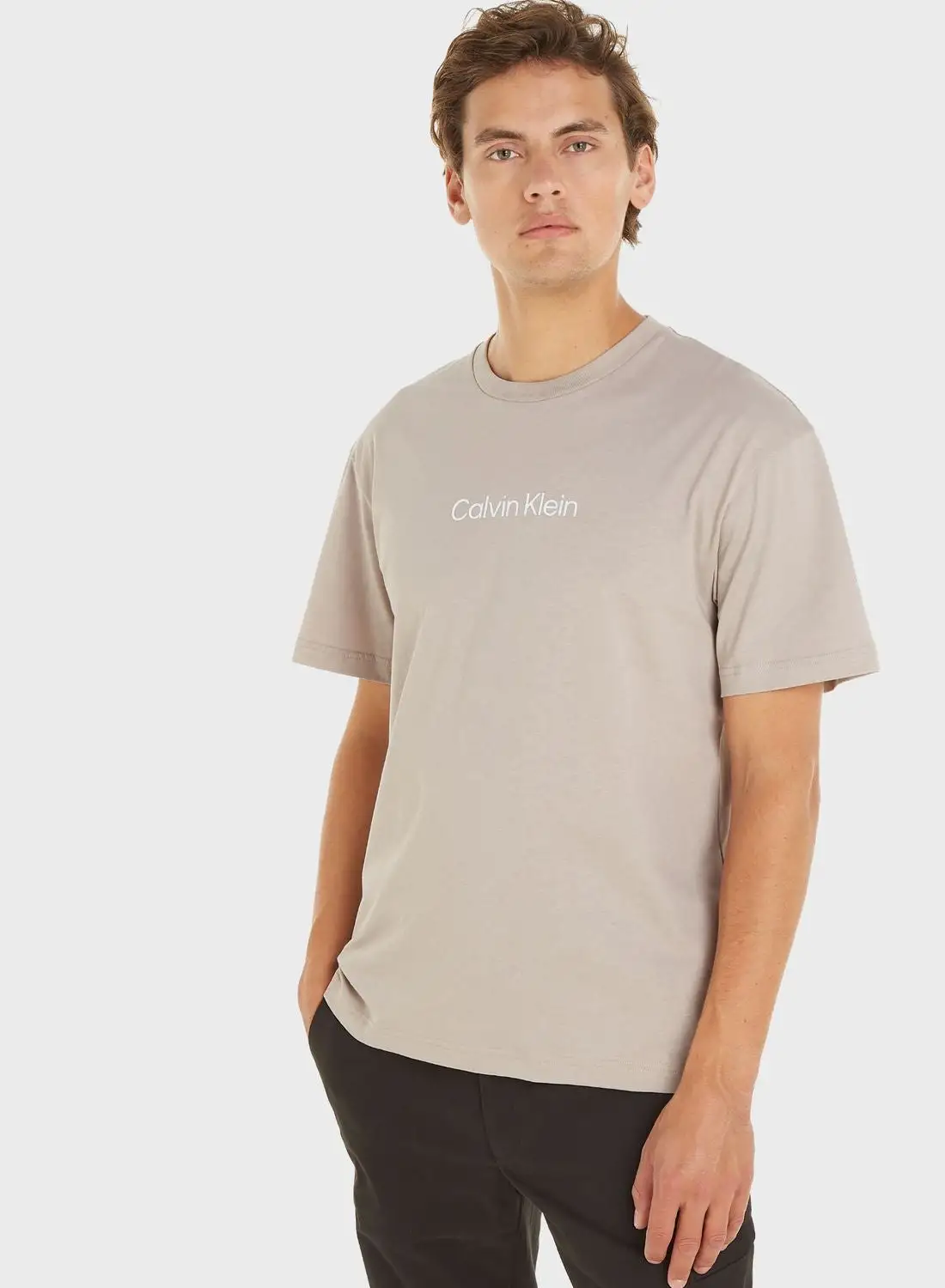 CALVIN KLEIN Logo Crew Neck T-Shirt