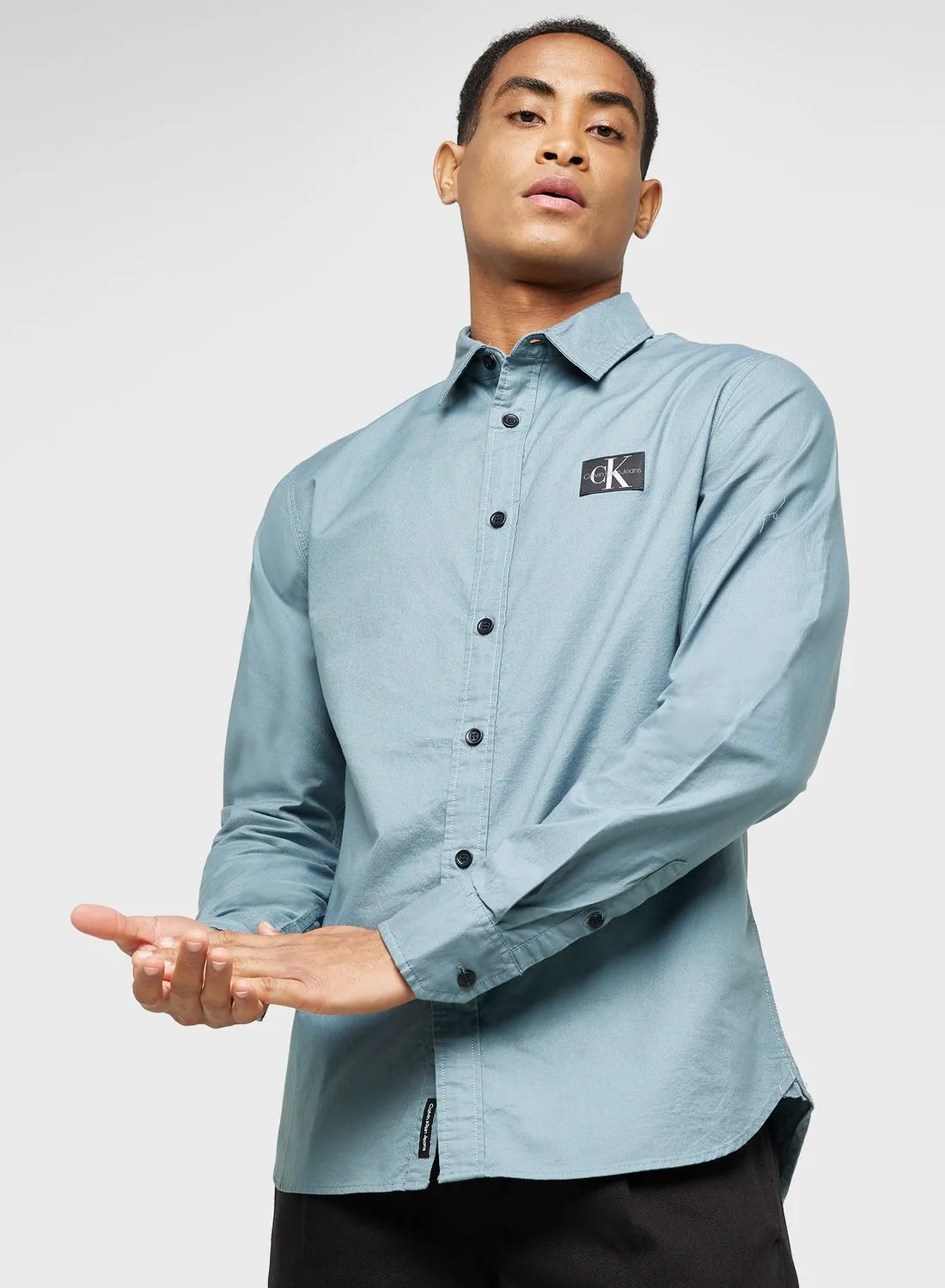 Calvin Klein Jeans Oxford Monogram Slim Fit Shirt