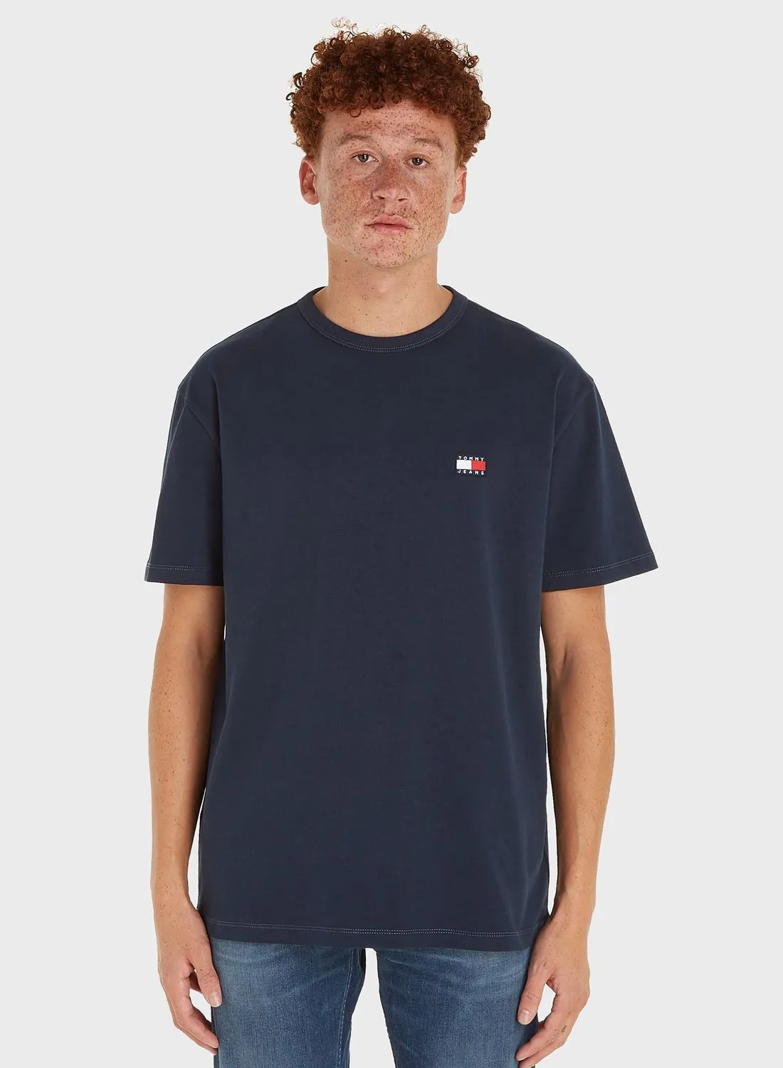 TOMMY JEANS Badge Crew Neck T-Shirt