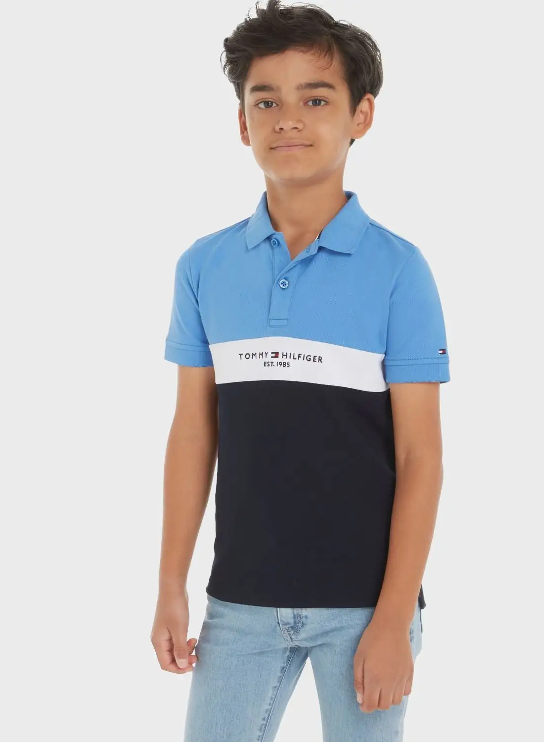 TOMMY HILFIGER Youth Color Block Polo