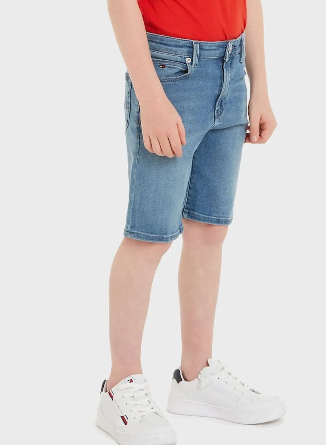 TOMMY HILFIGER Kids Denim Straight Shorts