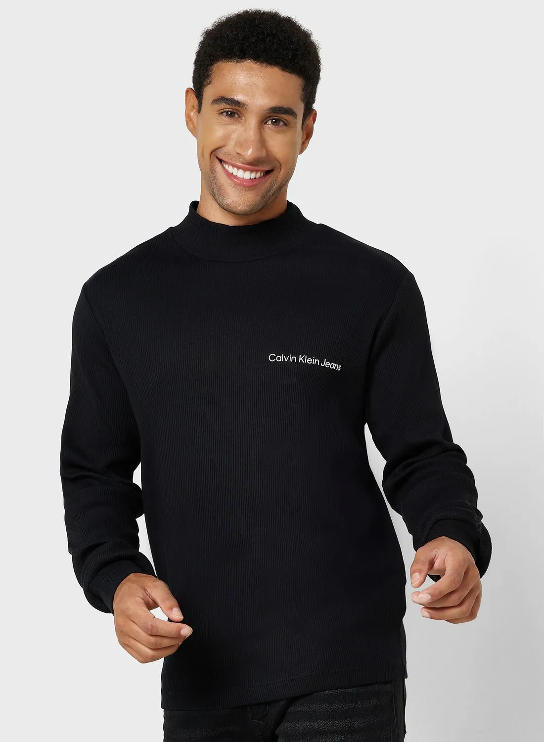 Calvin Klein Jeans Logo Crew Neck Sewatshirt