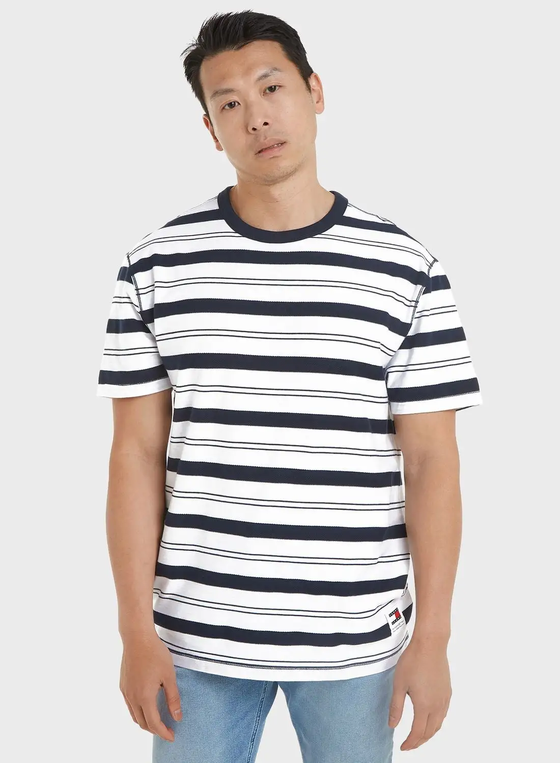 TOMMY JEANS Striped Crew Neck T-Shirt