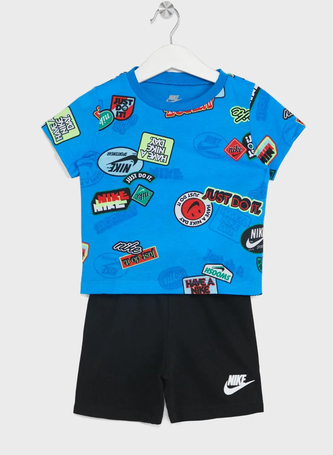 Nike Infant Nsw All Over Printed T-shirt And Shorts Set