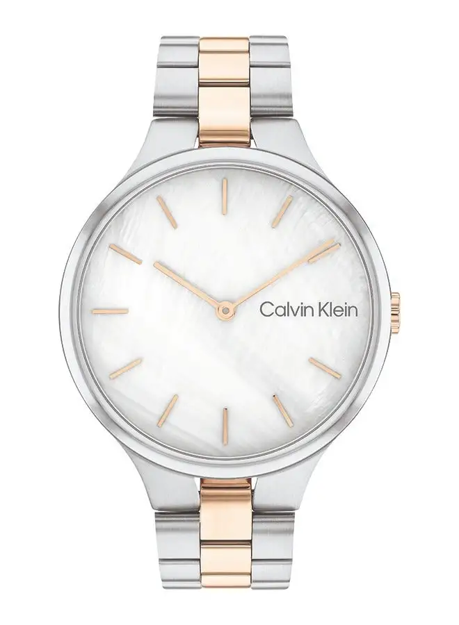 CALVIN KLEIN Women's Analog Round Shape Stainless Steel Wrist Watch 25200428 - 38 Mm