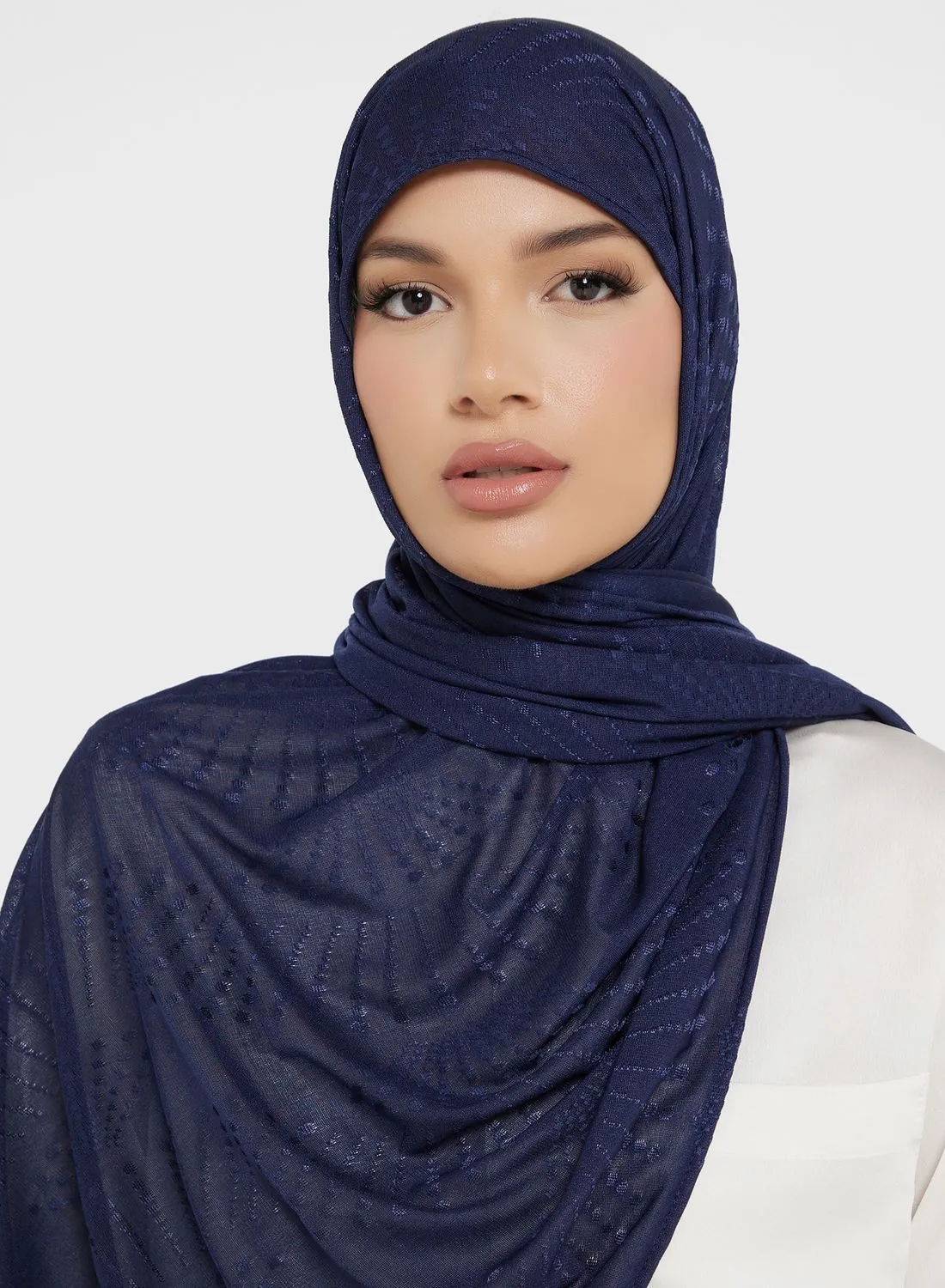 Khizana Embroidered Long Hijab Scarf