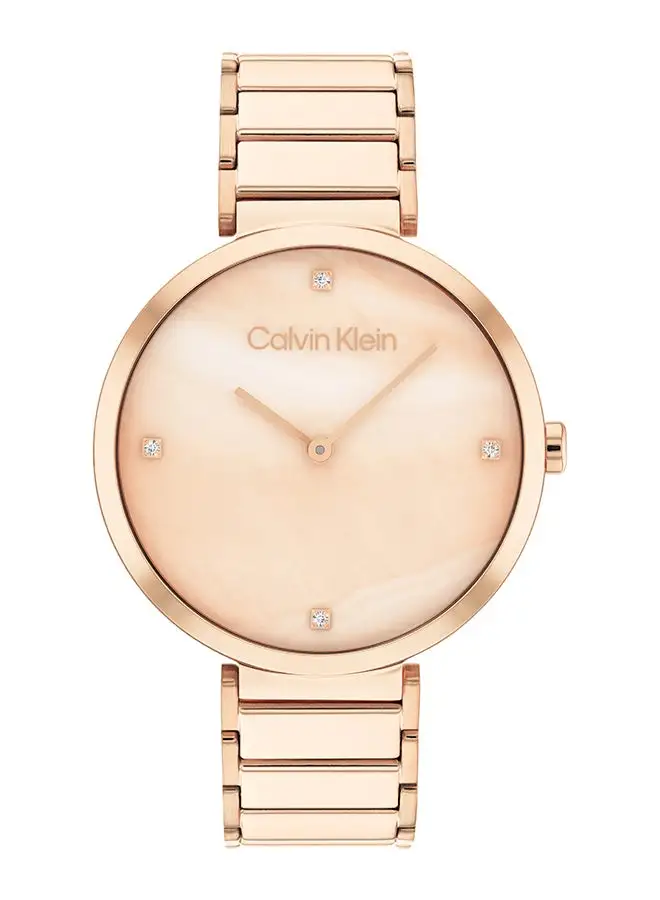 CALVIN KLEIN Women's Analog Round Shape Stainless Steel Wrist Watch 25200429 - 36 Mm