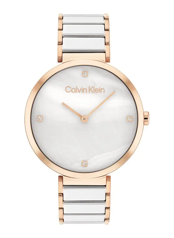 CALVIN KLEIN Women's Analog Round Shape Stainless Steel Wrist Watch 25200430 - 36 Mm