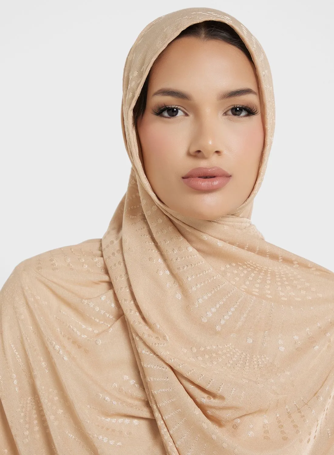 Khizana Embroidered Long Hijab Scarf