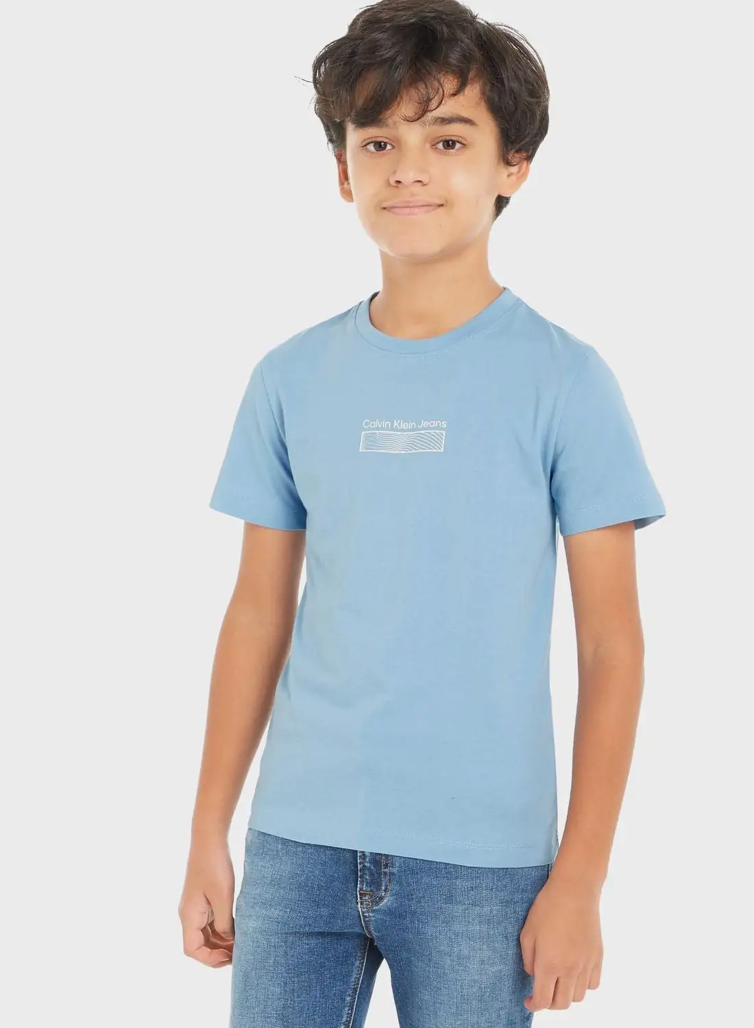 Calvin Klein Jeans Kids Wave Print T-Shirt