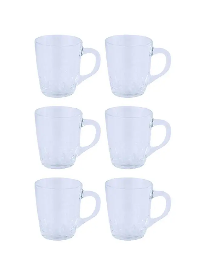 Alsaif 6-Piece Tea Cup Set Clear