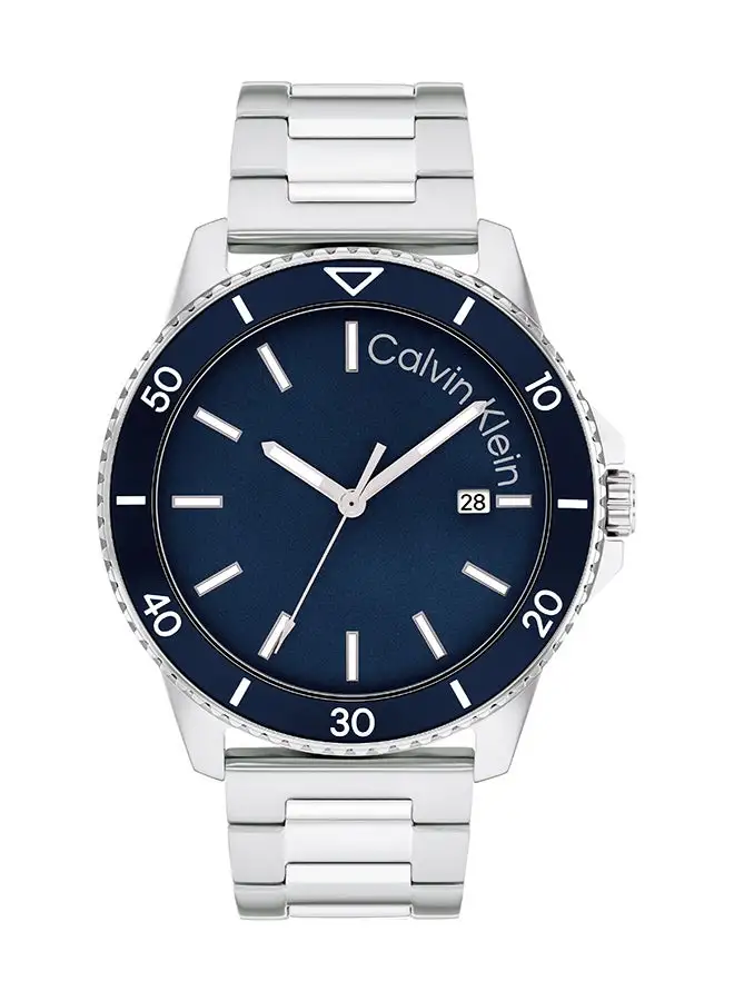 CALVIN KLEIN Men's Analog Round Shape Stainless Steel Wrist Watch 25200385 - 44 Mm