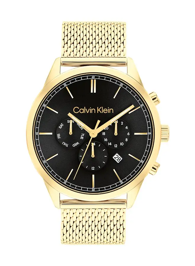 CALVIN KLEIN Men's Analog Round Shape Stainless Steel Wrist Watch 25200375 - 44 Mm