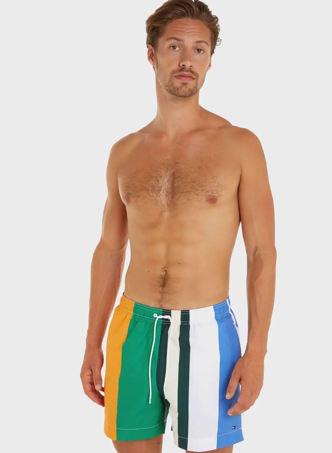 TOMMY HILFIGER Color Block Drawstring Swim Shorts
