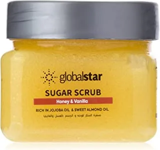 Global Star Vanilla and Honey Sugar Scrub 300 g, Green