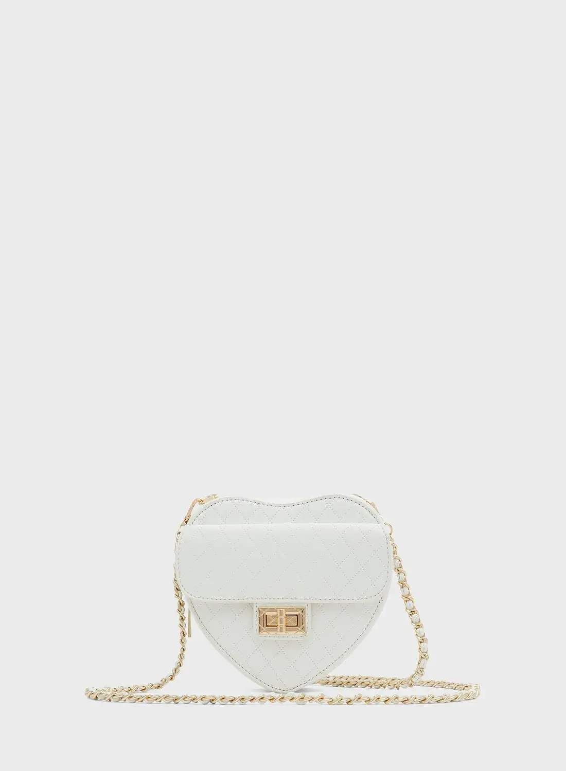 CALL IT SPRING Lilhearti Zip Over Chain Detail Crossbody