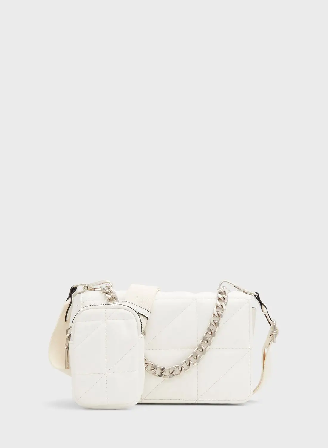CALL IT SPRING Cherry Chain Detailed Flap Over Crossbody