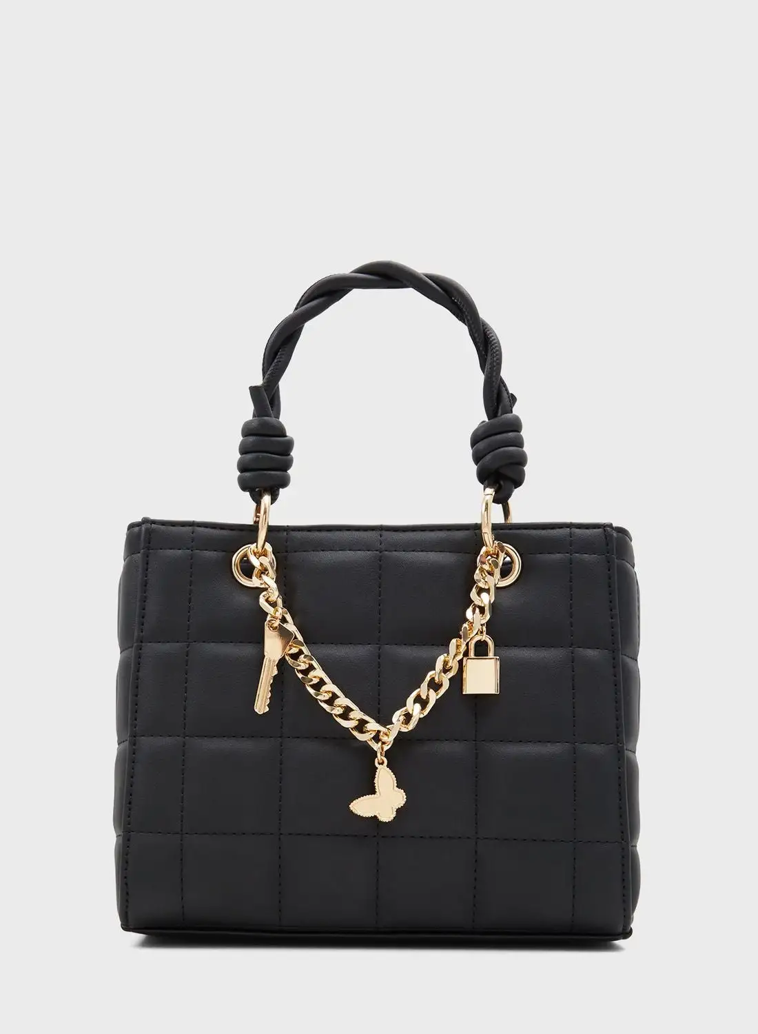 CALL IT SPRING Howitiss Top Handle Chain Detail Tote