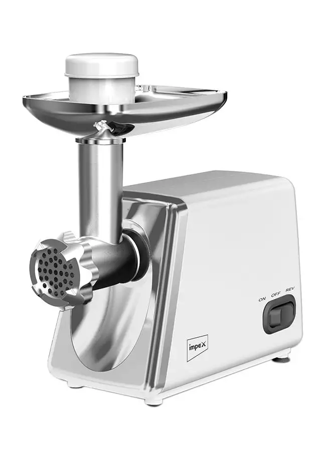 Impex Turbo Power Meat Grinder 1800 W MG 3801 White/Silver