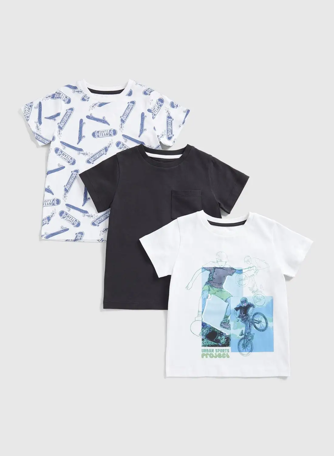 mothercare Kids 3 Pack Assorted T-Shirts