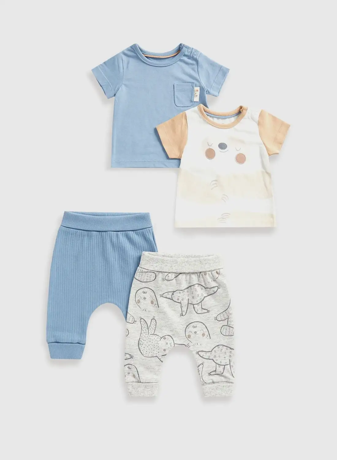 mothercare Kids 2 Pack T-Shirt & Sweatpants Set