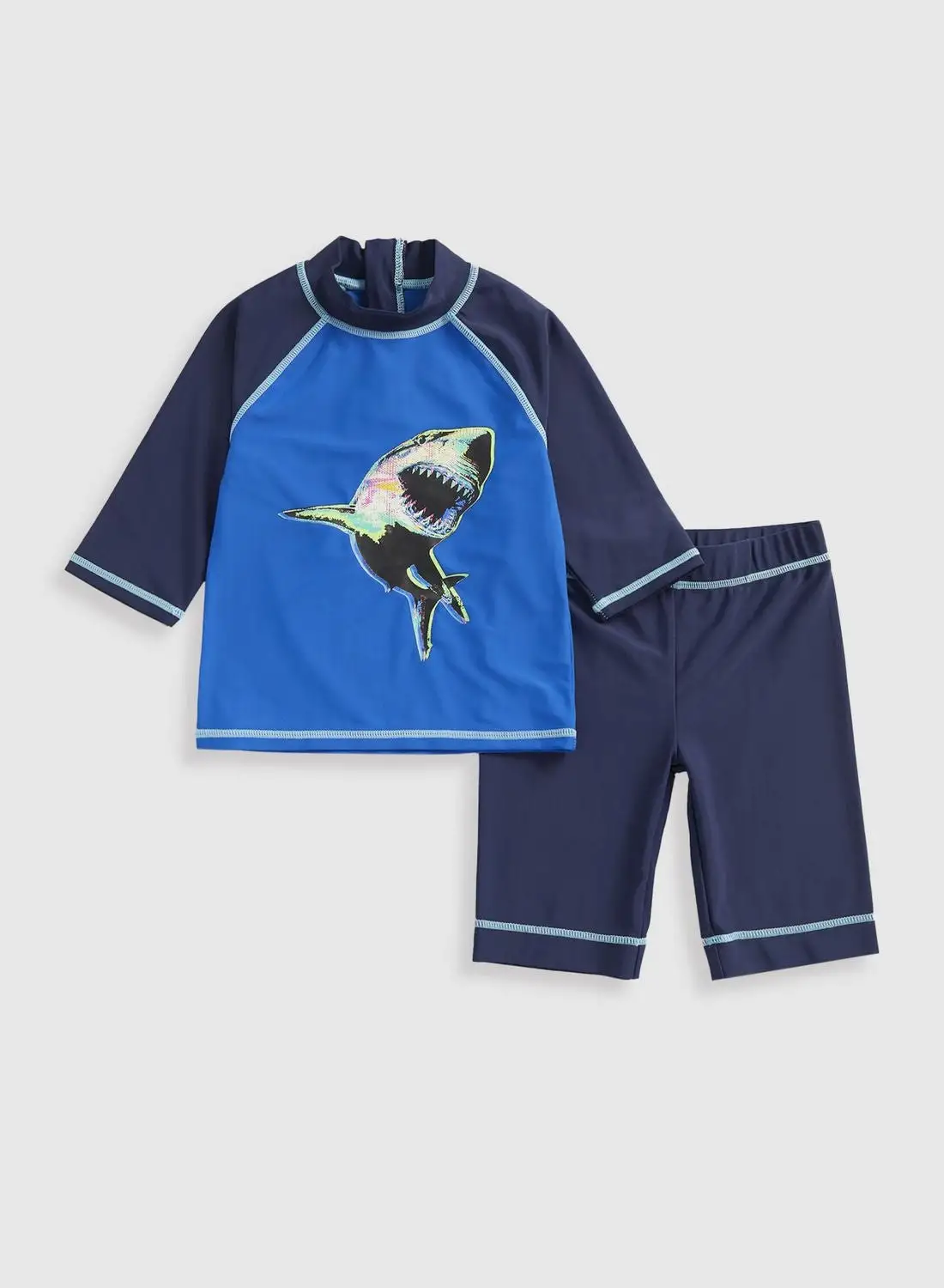 mothercare Kids Shark Printed T-Shirt & Short Set