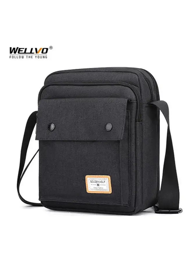 Golden Wolf 9.7-Inch Casual Shoulder Bags Waterproof Crossbags Black