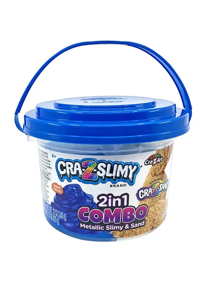 CRA-Z-SLIMY Crazslimy 2-in-1 Slimy Sand Combo Bucket