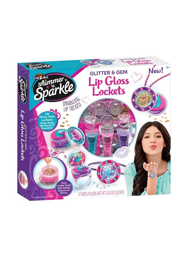 Shimmer N Sparkle SNS Glitter And Gem Lip Gloss Locket