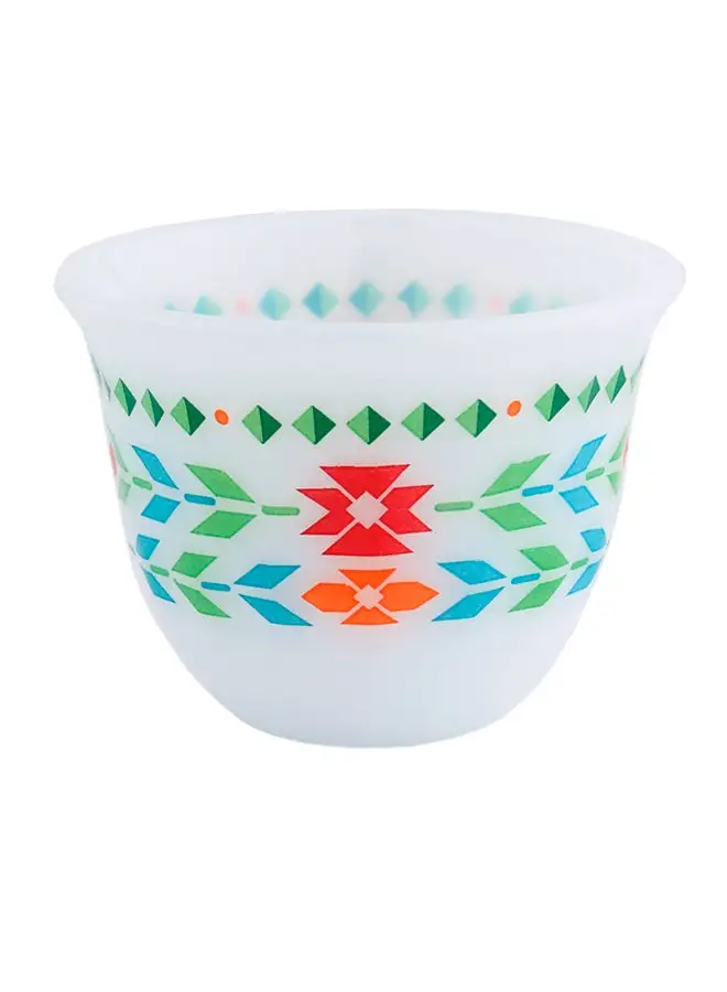 Alsaif 6-Piece Cawa Cup Set Multicolour 12cm