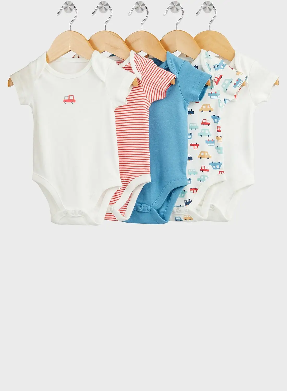 mothercare Kids 5 Pack Assorted Bodysuit